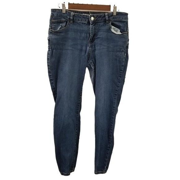 Route 66 Womens Size 16 Blue Solid Skinny Jeans - Picture 1 of 9